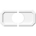 thumbnail image 1 of 22"W x 11"H x 7"ID x 7 1/2"C x 1"P Emerald Architectural Grade PVC Contemporary Ceiling Medallion, Two Piece, 1 of 11