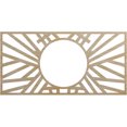thumbnail image 1 of 22"W x 11"H x 8 1/8"ID x 1/4"T Hoover Wood Fretwork Pierced Ceiling Medallion, Birch, 1 of 3