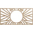 thumbnail image 1 of 22"W x 11"H x 8 1/8"ID x 3/8"T Hoover Wood Fretwork Pierced Ceiling Medallion, Red Oak, 1 of 3