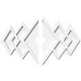 thumbnail image 1 of 22"W x 14 5/8"H x 2"ID x 6 3/4"C x 1"P Zoe Architectural Grade PVC Contemporary Ceiling Medallion, Two Piece, 1 of 11