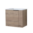 thumbnail image 1 of 22" Wall Mounted Bathroom Vanity with Ceramic Sink, Modern Bathroom Storage Cabinet with Door, 1 of 3