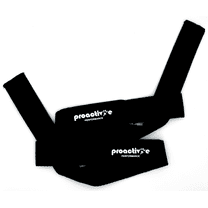 22” Weightlifting Straps with Neoprene Padding – Anti-Slip, Heavy Duty Lifting Straps for Deadlifts, Powerlifting, Strength Training – Durable Grip Support for Men & Women – 1 Pair (Black)