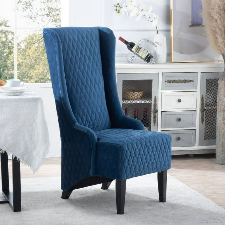 Royal blue discount high back chairs