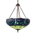 thumbnail image 1 of 22" Wide Tiffany Hanginghead Dragonfly Inverted Pendant, 1 of 7