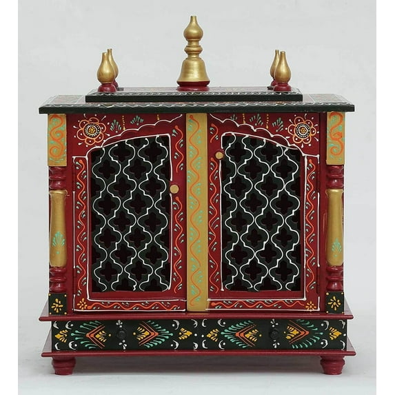 22" Wooden Temple/Welcome Temple/Pooja Mandir/Pooja Mandap/Temple...