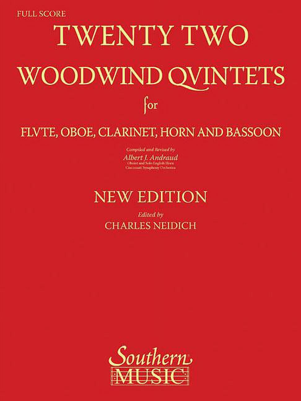 22 Woodwind Quintets New Edition Woodwind Quintet (Paperback)