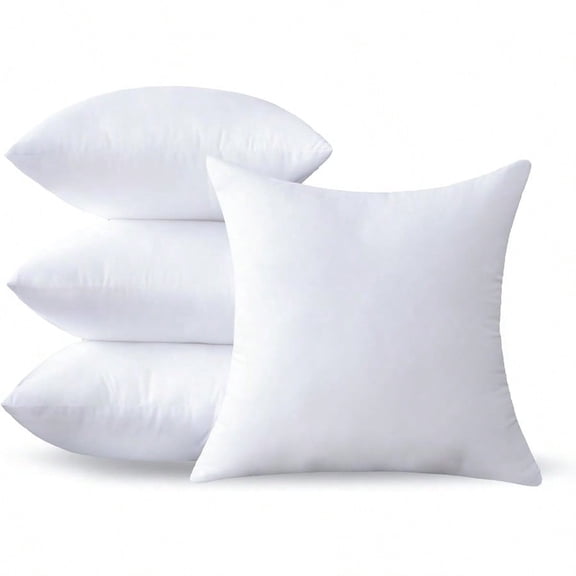 22 X 22 Pillow Insert Set Of 4 Premium Soft And Fluffy 22 Inch Large Sofa Decorative White Square Throw Pillow Inserts Stuffing For Living Room Couch And Bedroom Interior Cushions
