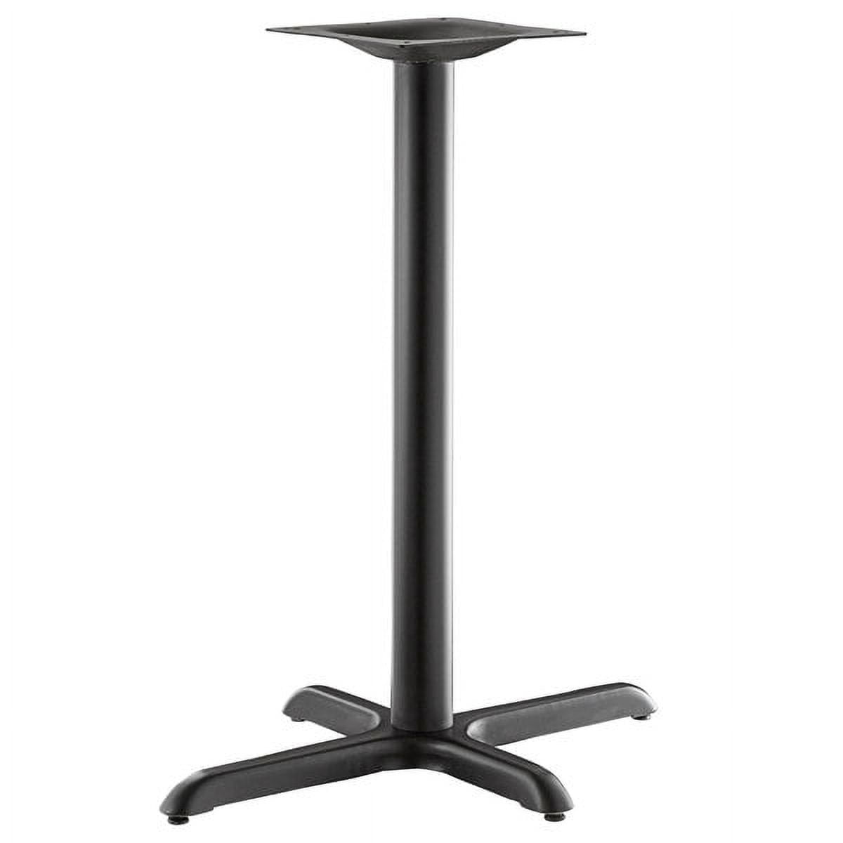 Black Cast Iron Bar Height Table Base for 22" x 30" Tops