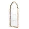 thumbnail image 1 of 22" X 48" Large Cream & Gold Framed Wall Mirror,Wood Arched Mirror with Decorative Window Look for Living Room,Bathroom,Entryway,Cream Wood Household Supplies Décor Mirrors Full Length Mirrors, 1 of 5