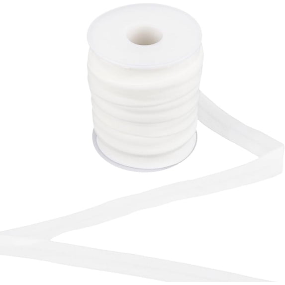 22 Yard 5/8inch White Fold Over Elastic Nylon FOE Headband Stretch Soft ...