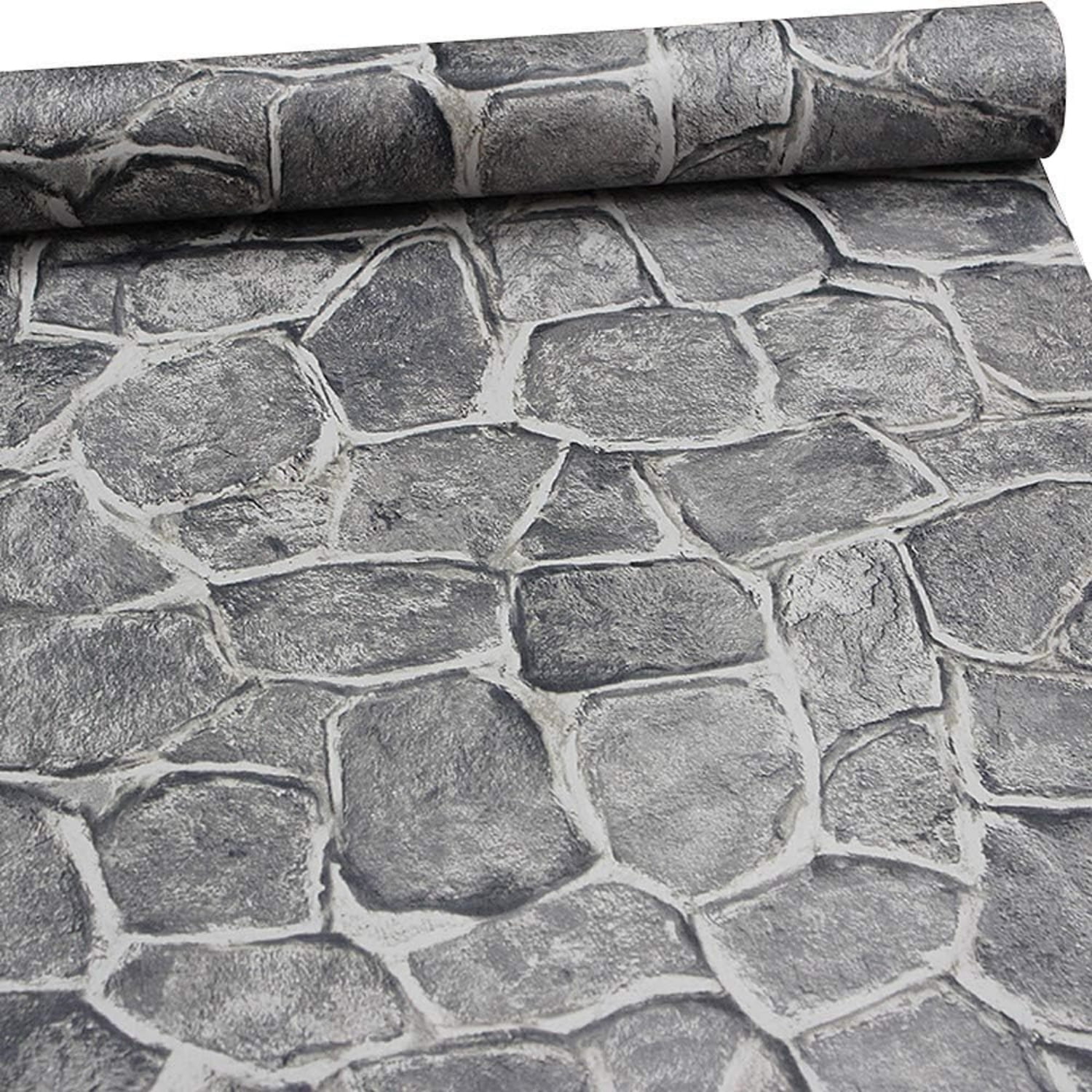 22 Yards Castle Tower Stone Wallpaper Peel and Stick Removable Contact ...