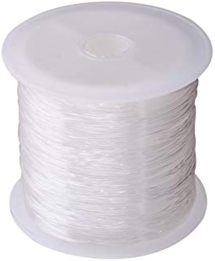 clear nylon wire string .3mm thick beading craft DIY jewelry 125m roll thin  line