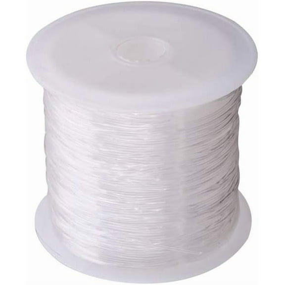 22 Yards Clear Invisible Craft Nylon Thread 0.5mm Monofilament Fishing Line Bead String Cord for Gemstone Jewelry DIY Making Bracelet Hanging Decoration Sewing Quilting Hair Weaving for making