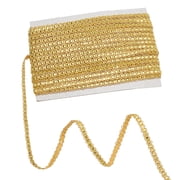 22 Yards S Shaped Gold Gimp Braid Trim 0.24inch Wide Polyester Lace Trim Ribbon Decorative Woven Braid Trim Fabric Trim