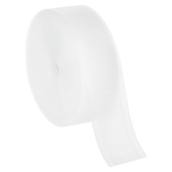 22 Yards Transparent Curtain Pleating Tape 2 Inch White Nylon Curtain Folding Tape