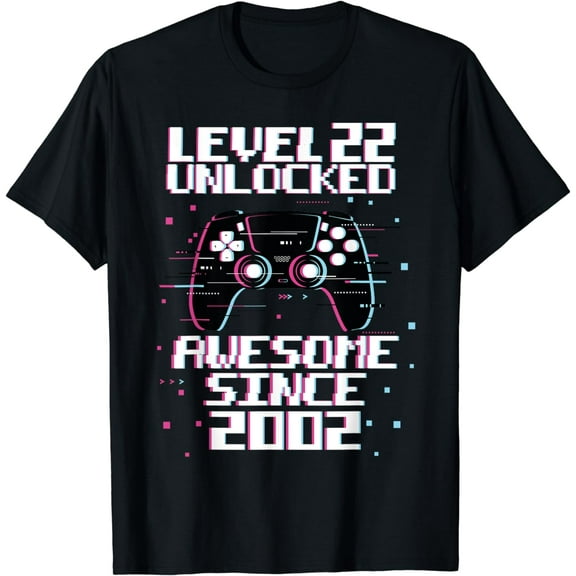 22 Year Old Birthday Funny Gamer 22th 22yr BDay Son Boy T-Shirt