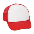 thumbnail image 1 of 22" circ. Kids Red Adjustable Trucker Baseball Caps - 12 Pc., 1 of 1