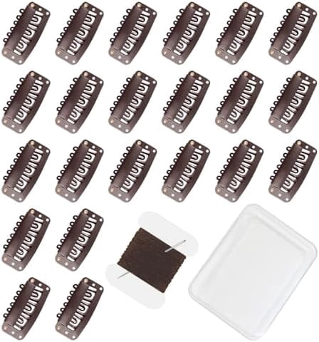 22 count 32mm Wig Clips 6- U-Shape for Hair Extensions, with DIY and ...