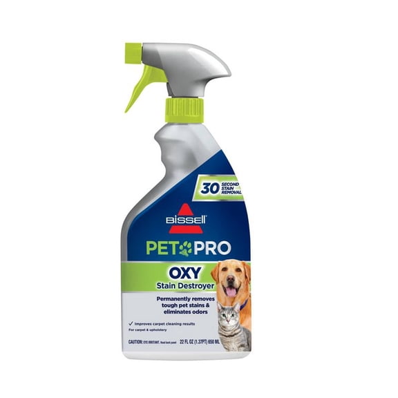22 fl oz Oxy Stain Destroyer Pet Carpet and Upholstery Cleaner, Liquid Stain Remover Spray for Removing Pet Stains, Odors, and Household Carpet Cleaning