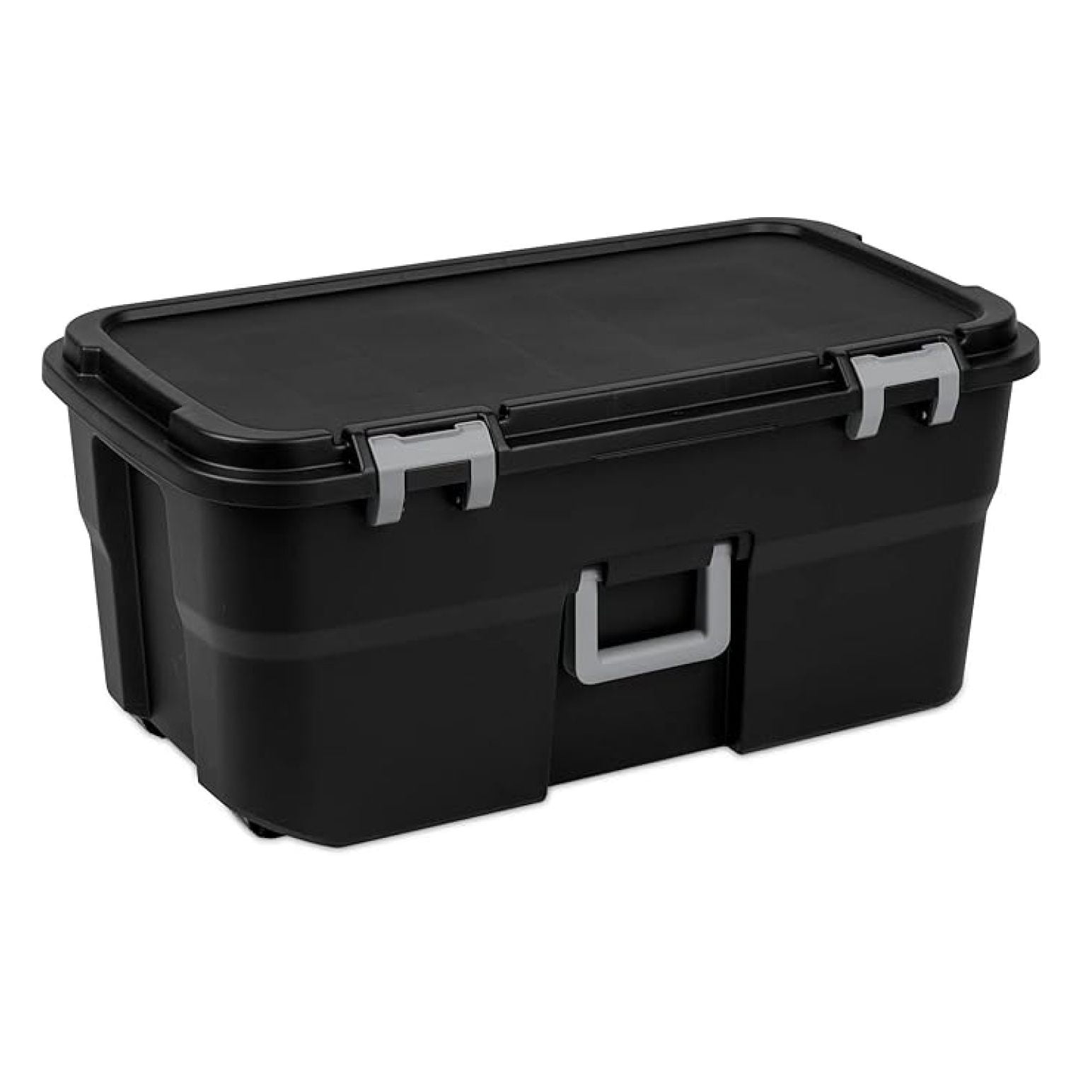 Wheeled Boxes 22 gallon wheeled storage box with telescopic handle and wheels, heavy ...