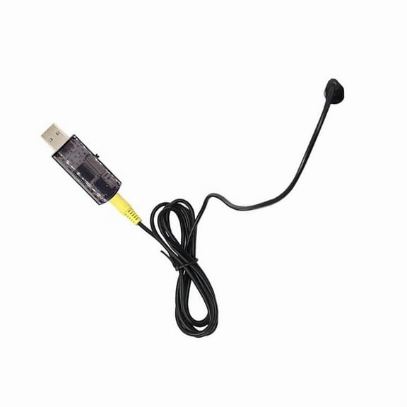 22 in 1 RC USB Flight Simulator Dongle RC Flight Training for G7 XTR Phoenix FPV Racing Drone,1 * USB Dongle kit(small round head line),Black