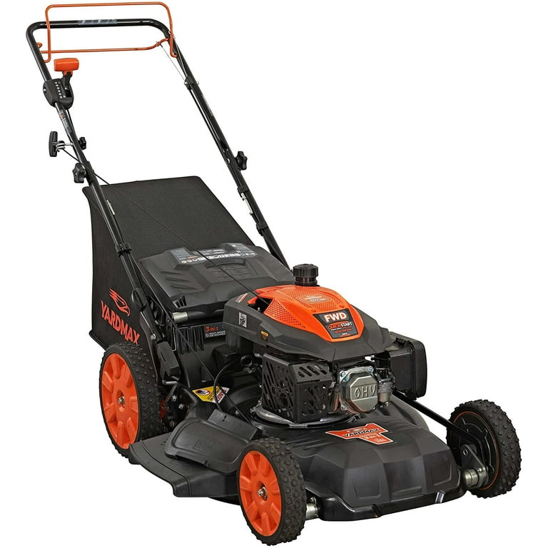Gas powered finish mower outlet