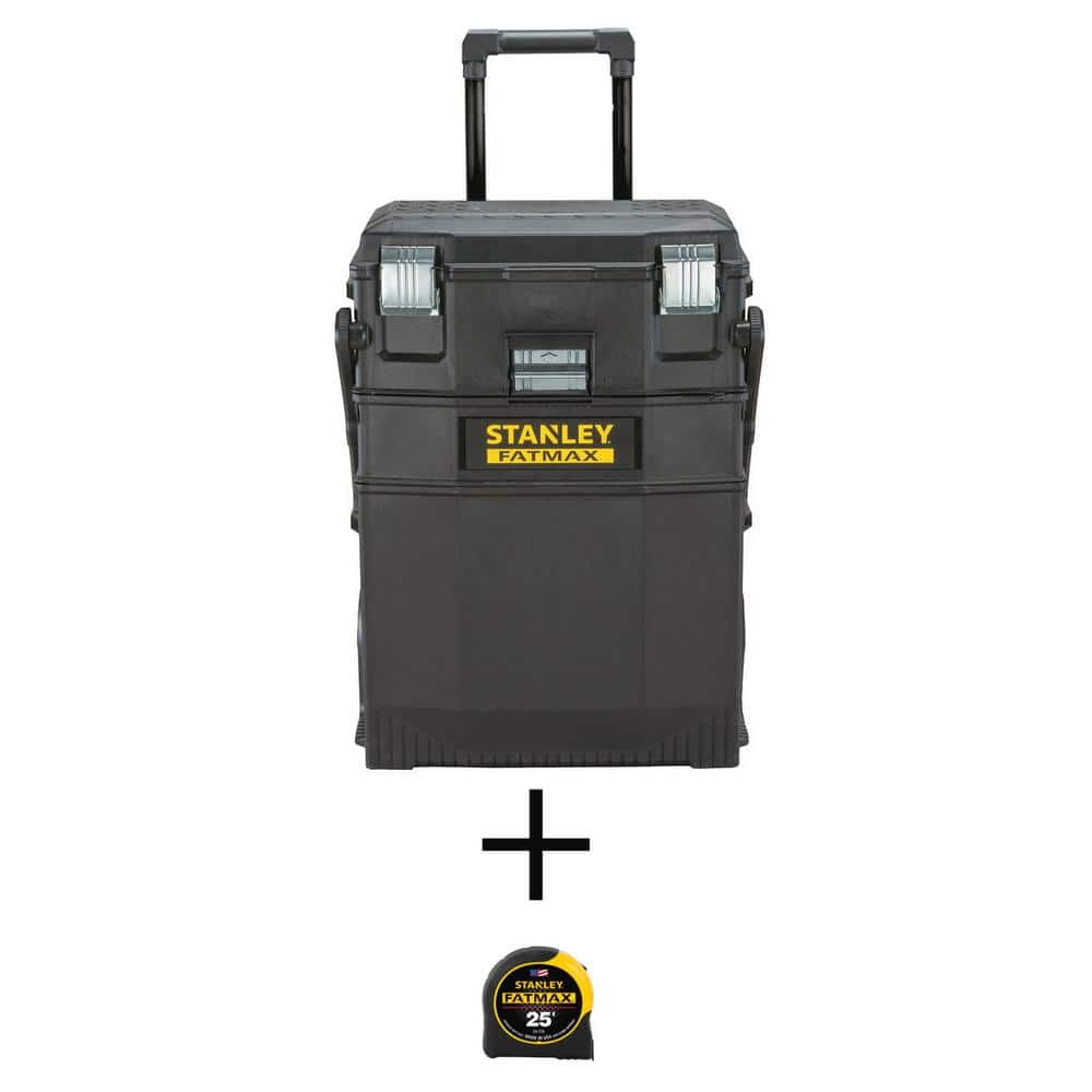 22 in. 4-in-1 Cantilever Mobile Tool Box with Bonus 25 ft. FATMAX Tape Measure 22 in. 4-in-1 Cantilever Mobile Tool Box with Bonus 25 ft. FATMAX Tape Measure