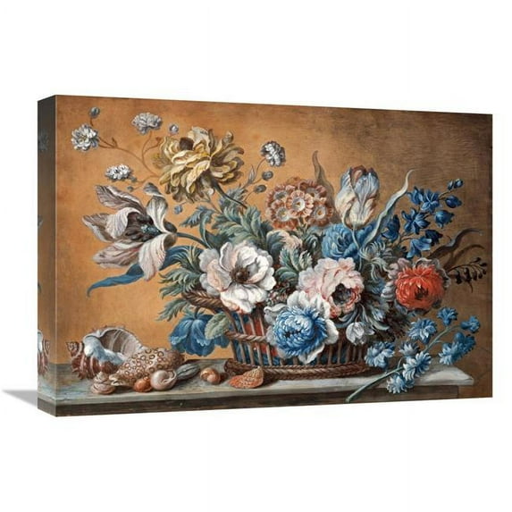 22 in. A Basket of Carnations Art Print - Peter Mazell