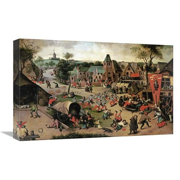 22 in. A Carnival on the Feastday of Saint George Art Print - Abel Grimmer