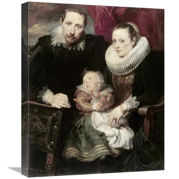 22 in. A Family Group Art Print - Anthony Van Dyck