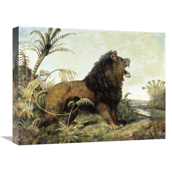 22 in. A Lion in a Jungle Art Print - William Huggins