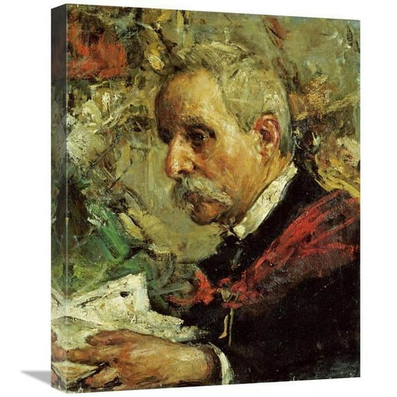 22 in. A Portrait of the Artists Father Art Print - Antonio Mancini