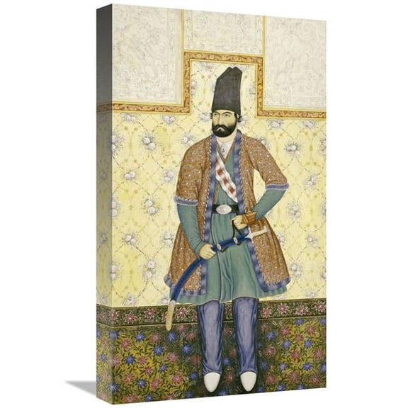 22 in. A Qajar Nobleman Art Print - Abul Hasan Ghaffari