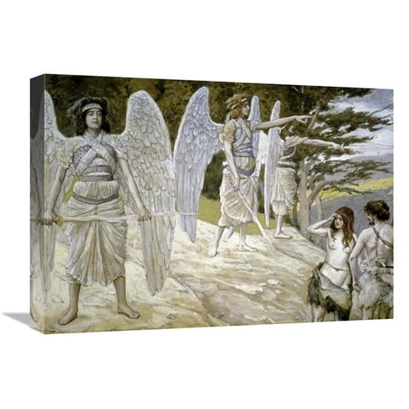 22 in. Adam & Eve Driven From Paradise Art Print - James Tissot