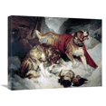thumbnail image 1 of 22 in. Alpine Mastiffs Reanimating a Distressed Traveller Art Print - Sir Edwin Landseer, 1 of 1