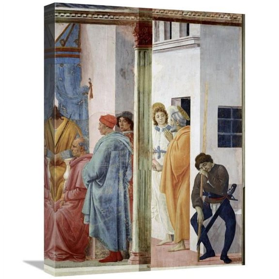 22 in. Angel Releases Saint Peter From Prison Art Print - Filippo Lippi