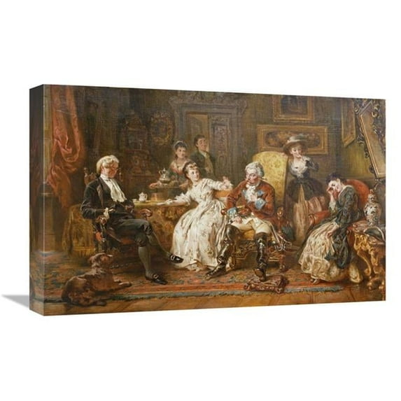 22 in. Baron Munchhausen Relating His Adventures Art Print - Robert Alexander Hillingford