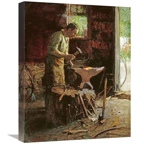 22 in. Blacksmith Art Print - Edward Henry Potthast