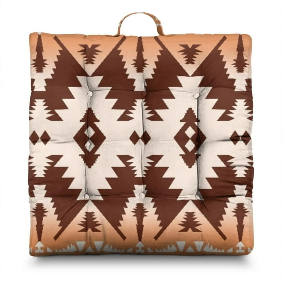 22 in Boho Meditation Floor Cushion, Square Dutch Velvet Pillow for Yoga and Relaxation, Soft and Decorative