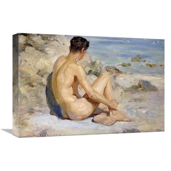 22 in. Boy on a Beach Art Print - Henry Scott Tuke