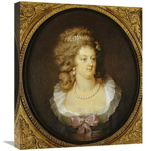22 in. Bust Portrait of Marie-Antoinette Art Print - Jean Guerin