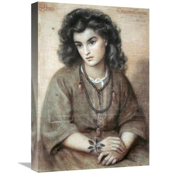 22 in. Calliope Coronio Art Print - Dante Gabriel Charles Rossetti