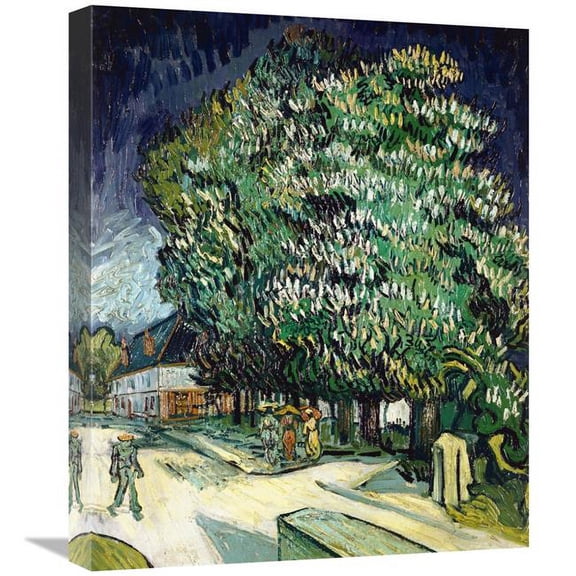 22 in. Chestnut Trees in Blossom Art Print - Vincent Van Gogh