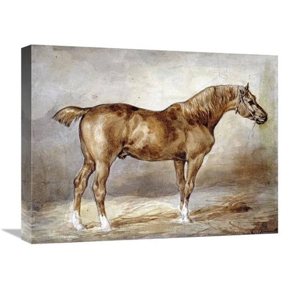 22 in. Cheval a LEcurie Art Print - Theodore Gericault