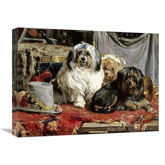 22 in. Circus Entertainers Art Print - Charles Van Den Eycken