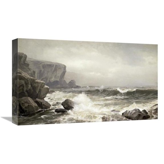 22 in. Crashing Surf Art Print - William Trost Richards