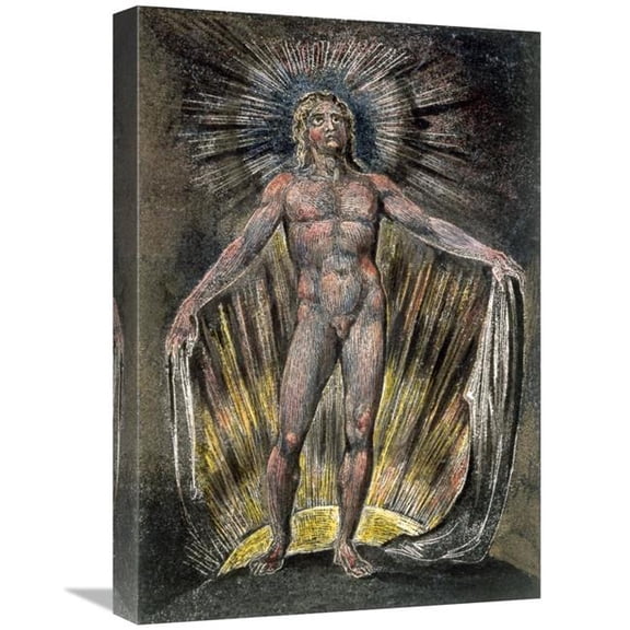 22 in. Etching From Milton a Poet Art Print - William Blake