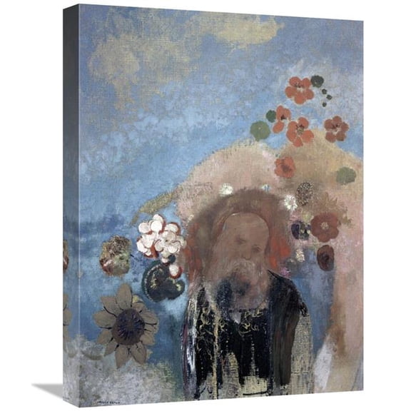 22 in. Evocation of Roussel Art Print - Odilon Redon