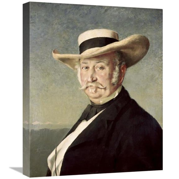 22 in. General John A. Sutter Art Print - Frank Buchser