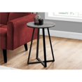 thumbnail image 1 of 22 in. Gray & Black Metal Accent Table, 1 of 1